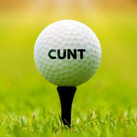 CUNT Printed Golf Ball